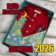 NEW 2026 DAYTONA EDITION-BAJU MELAYU ELRAH EXCLUSIVE SLIMFIT - (RED EDITION)