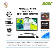 Acer All-In-One Desktop PC Aspire C24 Series (R35400U/ 16GB/ 512GB/ D23.8"/ Wifi/ Win11 /3y) C24B-GC