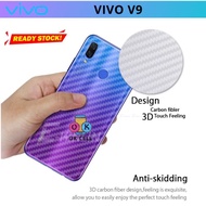 Vivo V9 Carbon Fiber Skin - Garskin Carbon 3D Premium Back Anti-Scratch Sticker