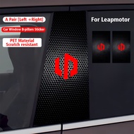 2PCS Car Center Column Sticker B Column Protective Film Waterproof For Leapmotor C10 B10 B01 B05 Ant