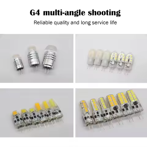 5-50pcs High Light LED G4 MINI AC DC 12V 24V Low Power 1.2W 1.4W 1.5W 2W 3W Efficiency Strobe for Cr