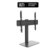 ULTi TV Table Top Stand with Glass Base for 37-70” TVs - Height & Swivel Adjustable, Cable Managemen