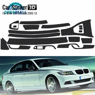 OM BMW E90 E92 E93 2005-13 Decal Trim 3D Glossy Carbon Fiber Sticker Interior