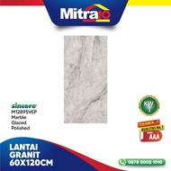 Sincere Granit Lantai 60x120 Abu Abu Motif Marble Glazed Polished