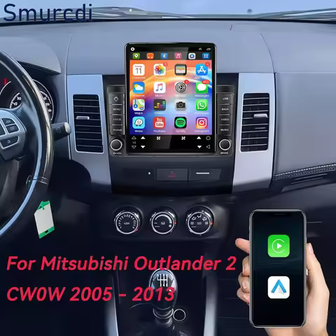 9.7" Android 16 Car Radio For Mitsubishi Outlander 2 CW0W 2005 -2013 For Citroen C-Crosser 1 2007 -