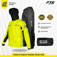 RAINCOAT FTG PRO+ Rain Coat motorcycle Waterproof with HIGH QUALITY (FULL SET WITH BAG)
