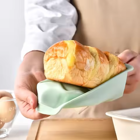 【Hot sales】Non-Stick Mini Silicone Loaf Pans - Flexible Baking Molds for Bread/Cake/Meatloaf (5 Colo