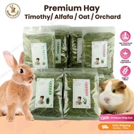 Premium Wheat grass/ Timothy/ Alfafa / Oat / Orchard hay 500g rabbit chinchilla guinea pig food feed