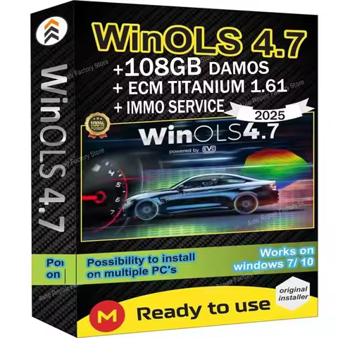 4 in 1 Winols 4.7 Full Activated +108GB Damos Windows 7 10 11 No virtual Multi-language +ECM TITANIU