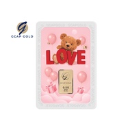 ทองคำแท่ง 96.50% น้ำหนัก 1 สลึง GCAP GOLD ลาย Lovely Bear (💳ผ่อน 0% สูงสุด 10 เดือน😍) ทองคำ ทองเเท้ ของขวัญ เเผ่นทอง วาเลนไทน์ valentine's day