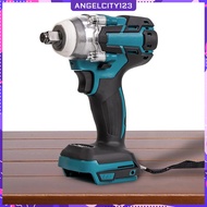 ♪♫Angelcity123♚♫  18V-21V Electric Impact Wrench Cordless Brushless Power Tools Drill Max 520Nm Lithium Ion Battery Compatible Makita 18V Battery