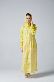 BAOGANI寶嘉尼 B06千鳥格背包客雨衣(黃色)