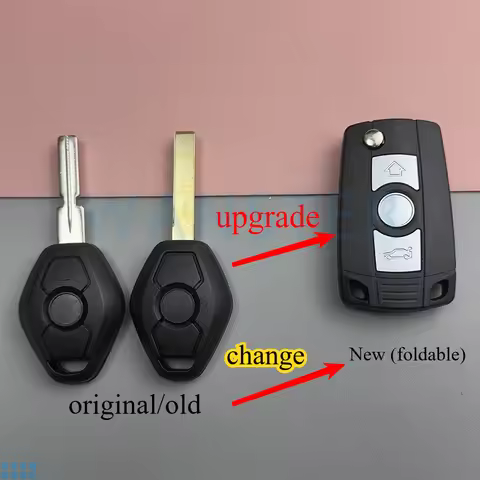 Upgrade New Car Key Fob Shell Case Housing for BMW E38 E39 E46 X3 X5 Z3 Z4 1 3 5 7 Series Z1 Z2 Z5 E
