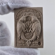 Kruba Baeng and Kruba Krissana Salika with gems, engrave Yant and temple code.