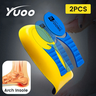 Yuoo 1Pair Soft PU Gel Insoles for Heel Spurs Pain Foot Cushion Foot Massager Care Half Heel Insole Pad Height Increase Men Women