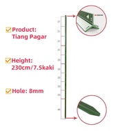 Tiang Besi Pagar 1.5m 1.7m 2m 2.3m 2.5m heavy duty Hot-dipped Galvanized steel Y post/Steel Fence Po