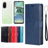 Applicable to Redmi A5 25028PC03G 25028RN03A 25028RN03I 25028RN03Y casing Business leather foldable 