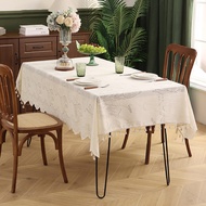American Art Lace Tablecloth Cover Towel Rectangular Table Cloth Art Long Table Square Table Tulip E