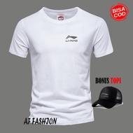 Hat Bonus!!! Li-ning Samping Silver Short T-Shirt/Kaos Distro T-Shirt Short T-Shirt Men &amp; Womenra Premium Cotton Tiedye 30s