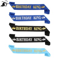 LISHU Birthday King Sash for Men Boy Happy 16th 18th 20th 30th Birthday Party Decor th