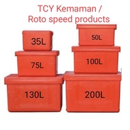 Roto speed products 35L / 50L / 75L / 100L/130L / 200L ISULATED COOLER BOX / ICE BOX / ICE BUCKET / FISH BOX / TONG AIS