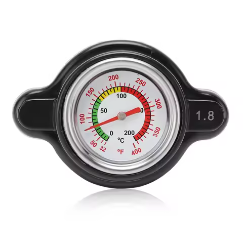 High Pressure Radiator Cap with Temperature Gauge 1.8 Bar 1638630001 High Accuracy Replacement for C