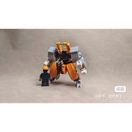 MOC Engineer orange Robot assembly model (216 pcs)