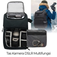 Tas Kamera DSLR Multifungsi Camera Backpack Waterproof / Ransel Kamera Tahan Air Multifungsi, Tas Punggung Kapasitas Besar Portabel untuk Laptop Canon Nikon Sony DSLR untuk Pria dan Wanita 2020