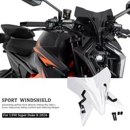 New Motorcycle Accessories 2024 2025 Sport Touring Visor Windshield Windscreen For 1390 Super Duke R