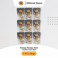 Krispy Krispy Asia - Kerupuk Kulit Ikan Rasa Truffle - 50gr Paket 9 Pcs