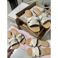 DWELL Leather Sandals with Slight Stains