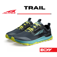 ALTRA Mens Lone Peak 8 Black Green Trail Running Shoes