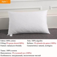 LZD [SEA STARS] Easyum Goose Down Feather 100 Cotton Home Decor Chair Back Car Cushion Neck Pillow 3