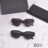 DI #Sunglasses B2U Plate Cat Eye Sunglasses Can Be Equipped with Myopia Glasses