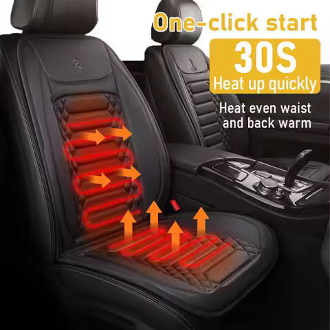 12V Universal Car Electric Heating Seat Car Pad Winter Warm Plush Heating Pad Car Seat Protection He