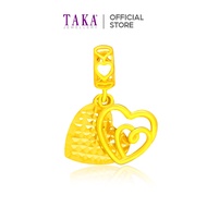 TAKA Jewellery 916 Gold Charm Hearts