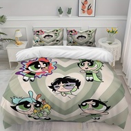 Warner Brothers 3-Piece Set Bedding-Powerpuff Girls Cartoon Series, Including 1 Quilt Cover and 2 Pi