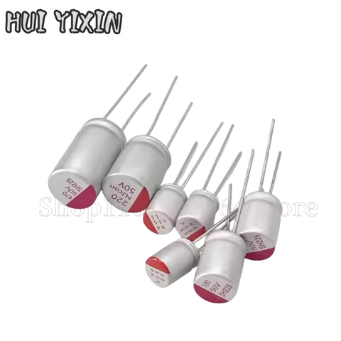 Polymer Solid Capacitor 6.3V 10V 16V 25V 35V 50V 100V 4.7uF 10uF 22uF 33uF 47uF 68uF 100uF 220uF 270