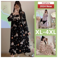 XB Plus Size Cotton Long Sleeve Pyjamas - Women's XL-4XL Cartoon Sleepwear