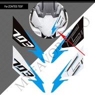 For Zontes ZT703-F ZT-703F ZT 703F 703 F Adventure Bike Tank Pad Front Face Fender Headstock Sticker