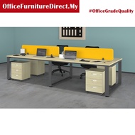 Workstation 4 Seater Office Table 16-SQR-4 16-SQR-2 16-SQR-6 Square Leg (without drawer)