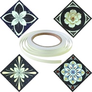 Luminous Tile Diagonal Sticker Floor Floor Tile Floor Sticker Floor Corner Flower Sticker Beautiful 