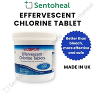 Biospot Effervescent Chlorine Tablets 2.5g NaDCC / 4.72g Per Tablet - 100s for small scale water fea