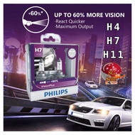 lta approved compliance Philips visionplus halogen bulbs, up to 60% brighter, warm color, farther light throw.