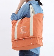 DiniWELL - (橙色) Diniwell 韓式旅行喼拉桿套位 大容量旅行袋 底部可以放大