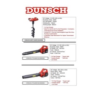 DUNSCH Cordless Earth Auger ( Model : DU45020 ) DUNSCH Cordless Jet Blower ( Model:DU50041 B3 ) OR (