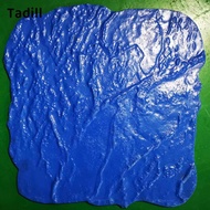 [dksqer] Stone Texture Mat Concrete Stamping Texture Floppy Mat Garden for Wall, Ground