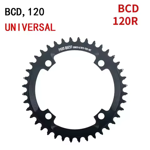 PASS QUEST 120BCD Round 36T 38T 40T 42T 44T 46T 48T Narrow Wide Chainring Road Bike Chain Wheel For 