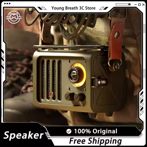 Muzen Wireless Bluetooth Speaker Metal Radiooo Wd101gn Portable Retro Wild Jeep Style Fm Radio Outdo