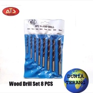 MATA ATS Wood Drill Bit Set 8 Pcs - Wood Drill Bit Set 8 Pcs